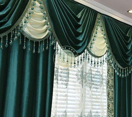 velvet and chenille curtains